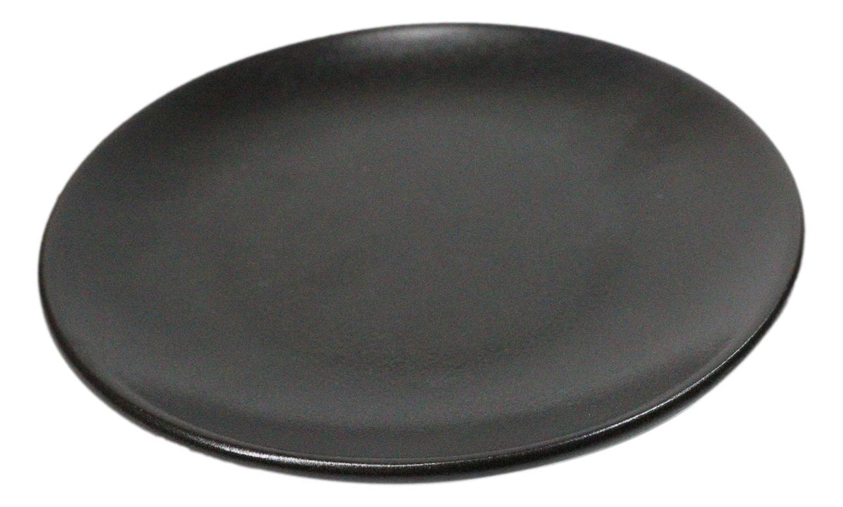 Set Of 6 Kokuyo Black Contemporary Appetizer Dessert Salad Ceramic Plates 6"D