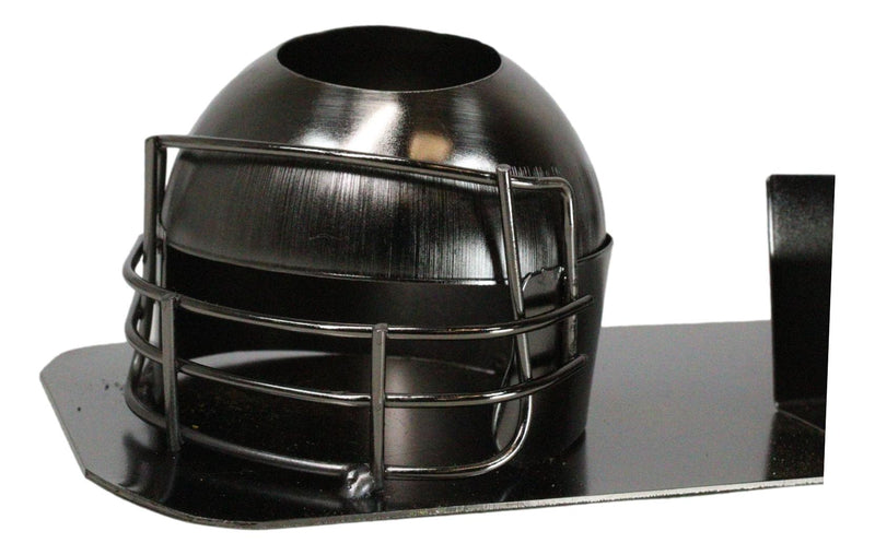 Gridiron Football Helmet Stationery Pen And Business Card Holder Metal Figurine