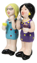 Ceramic Gossiping Phoney Friends Wine And Whine Party Salt Pepper Shakers Set