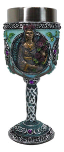 Wicca Triple Moon Goddess Maiden Mother Crone Witchcraft Wine Goblet Chalice 5oz