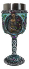Wicca Triple Moon Goddess Maiden Mother Crone Witchcraft Wine Goblet Chalice 5oz