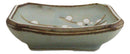 Set Of 6 Japanese Soushun Sakura Porcelain Soy Sauce Rectangular Dipping Bowls