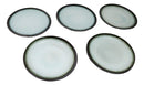 Pack Of 5 Ceramic Blue Sky Seikai Collection Large Round Dinner Plates 10" D