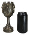 Gothic Raw Gridiron Football Tough Sports Player Skull With Helmet Wine Goblet
