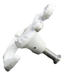 Set Of 6 Aged White Marine Sea Sailor Ship Anchor Drawer Cabinet Door Pull Knobs