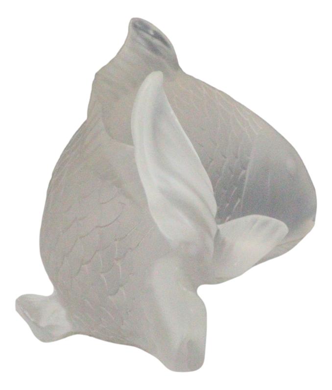 Feng Shui Auspicious Romantic Love Pond Koi Fish Frosted Acrylic Figurine