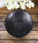 Pack Of 6 Kokuyo Black Minimalist Ceramic Round Lunch Dinner Entree Plates 10"D