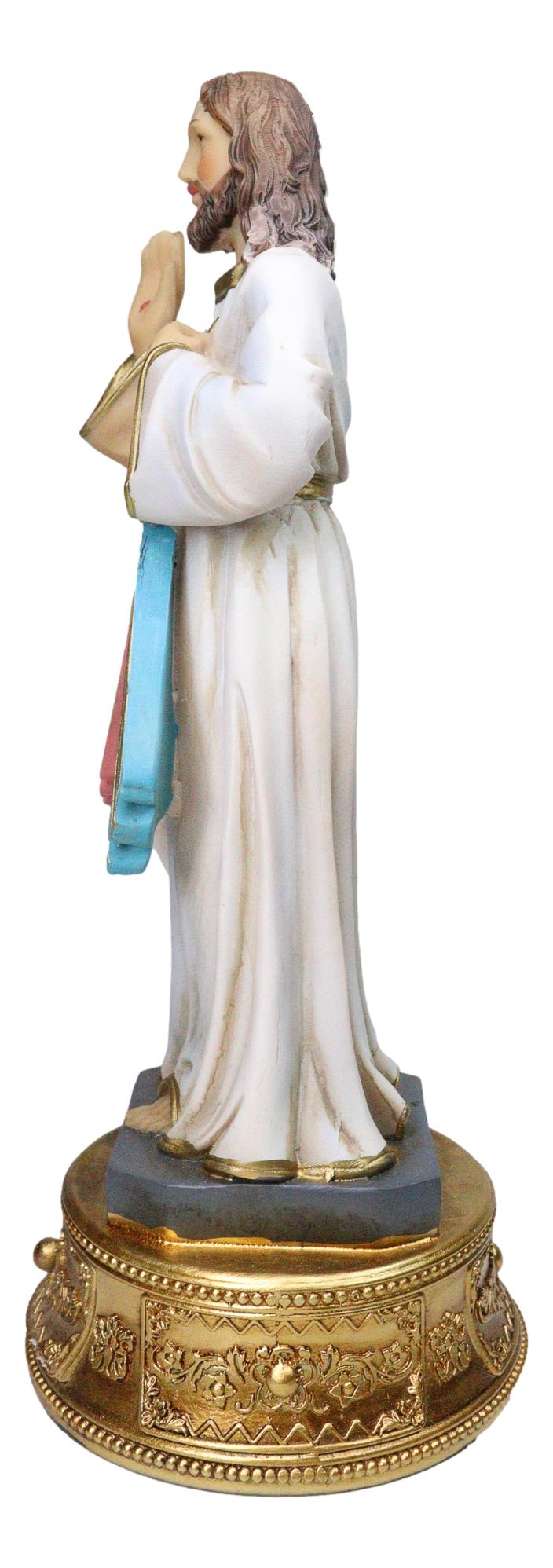 Catholic Christian Divine Mercy of Jesus Christ With Rosary Drawer Box Figurine - Ebros Gift