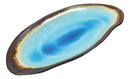Pack Of 3 Blue Aozora Kannyu Porcelain Oblong Shaped 12" L Serving Platters