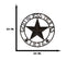 24"Dia Patriotic Western Lone Star God Bless Texas 1836 Metal Wall Circle Sign