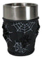 Set Of 4 Gothic Arachnid Black Giant Spider With Webs Shooter Shot Glasses