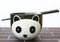 Whimsical Ceramic Black Giant Panda Bear Ramen Noodle Bowl With Chopsticks Set