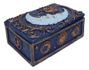 Celestial Sun Belenos & Moon Luna Blue Decorative Jewelry Keepsake Trinket Box