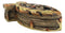 Faux Wood Jesus Fish Ichthys With Fleur De Lis Cross Decorative Trinket Box