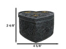 Astrology Sun And Moon Baphomet Pentagram Heart Shaped Decorative Jewelry Box
