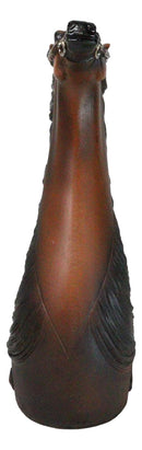 Rustic Western Country Chestnut Horse Decorative Vase Figurine Floral Planter