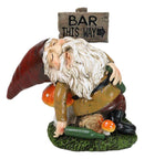 Set of 3 Forest Mischief Bad Naughty Gnomes Drunk Peeing and Pranking Figurines