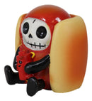 Furrybones Frank The Wiener Hotdog Bun With Ketchup Bottle Furry Bone Figurine