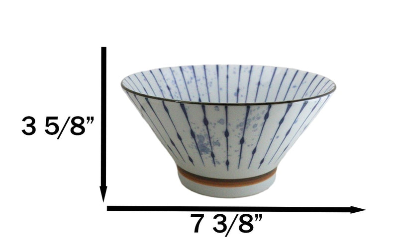 Pack Of 6 Fubuki Tokusa Made In Japan Medium 38oz Ramen Soup Rice Salad Bowls