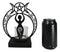 Wicca Danu Spiral Goddess Triple Moon Metal Votive Tea Light Candle Holder