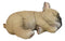 Realistic Adorable French Bulldog Dog Puppy Sleeping Figurine 6.75"Long
