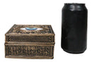 Auspicious Evil Eye Of Providence With Sacred Symbols Square Decorative Box