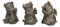 Rustic Country Angel Winged Pigs in See Hear Speak No Evil Poses Figurines Set