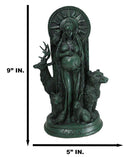 Greek Goddess Gaia Pregnant With Earth Accompanied By Animals Figurine