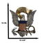 Patriotic United States Navy Bald Eagle Flag Crest Ship Anchor Wall Decor Plaque