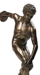 Discobolos of Myron Discus Thrower Ancient Greek Museum Reproduction Figurine