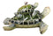 Set Of 6 Green Mother and Baby Sea Turtles Marine Wall Decor Tree Ornaments