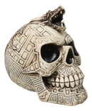 Tribal Tattoo Serpent Skull Statue Battle Chieftain Figurine Amazing Detail