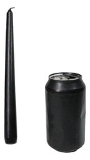 Pack of 8 Witchcraft Ritual Spell Vampire Blood Black Red Taper Candles 10"