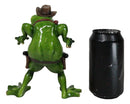 Wild West Cowboy Toad Frog In Standoff With Hat Cigar And 2 Pistols Figurine