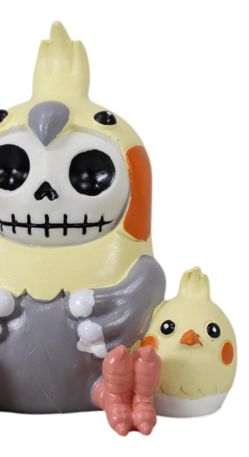 Furrybones Cheeky The Chicken Hen With Chick In Egg Skeleton Furry Bone Figurine