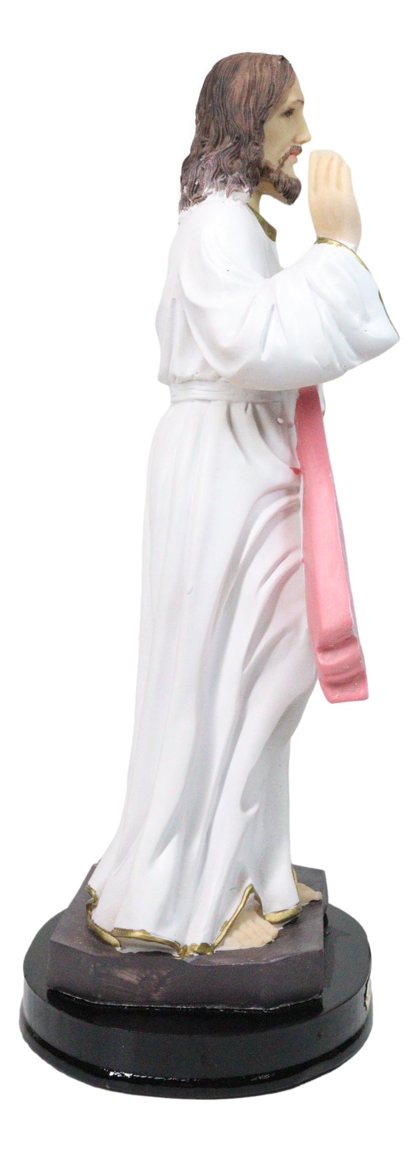 Catholic Divine Mercy of Jesus Christ Figurine With Base Atonement And Mercy