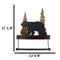 Rustic Western Elk Moose Deer Roaming Pine Forest 4-Peg Wooden Wall Hooks Plaque