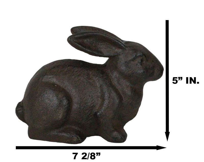 Rustic Vintage Cast Iron Whimsical Bunny Rabbit Abstract Taxidermy Figurine