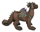 Snuggling Cozy Red Fire Dragon At Rest Planter Pot Garden Decor Figurine 11.25"L