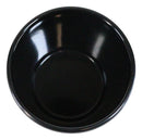 Pack Of 6 Black Silk Melamine Contemporary Ridged Yunomi Tea Cups 8oz
