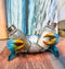 Nautical Ocean Marine Blue Crab Salt And Pepper Shakers Holder Figurine Set