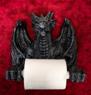 Saurian Servant Mythical Gothic Serpentine Dragon Toilet Paper Holder 9"H