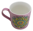 Purple Sahasrara Crown Chakra Zen Flower Of Life Mandala Circle Ceramic Mug Cup