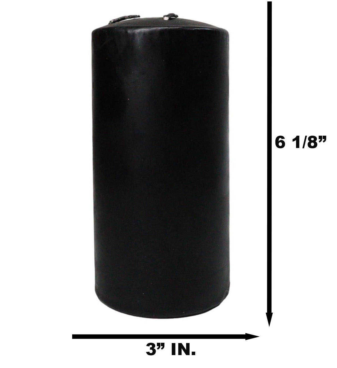 Apothecary Wicca Witchcraft Vampire Tears Black Scented Pillar Candle 6"H