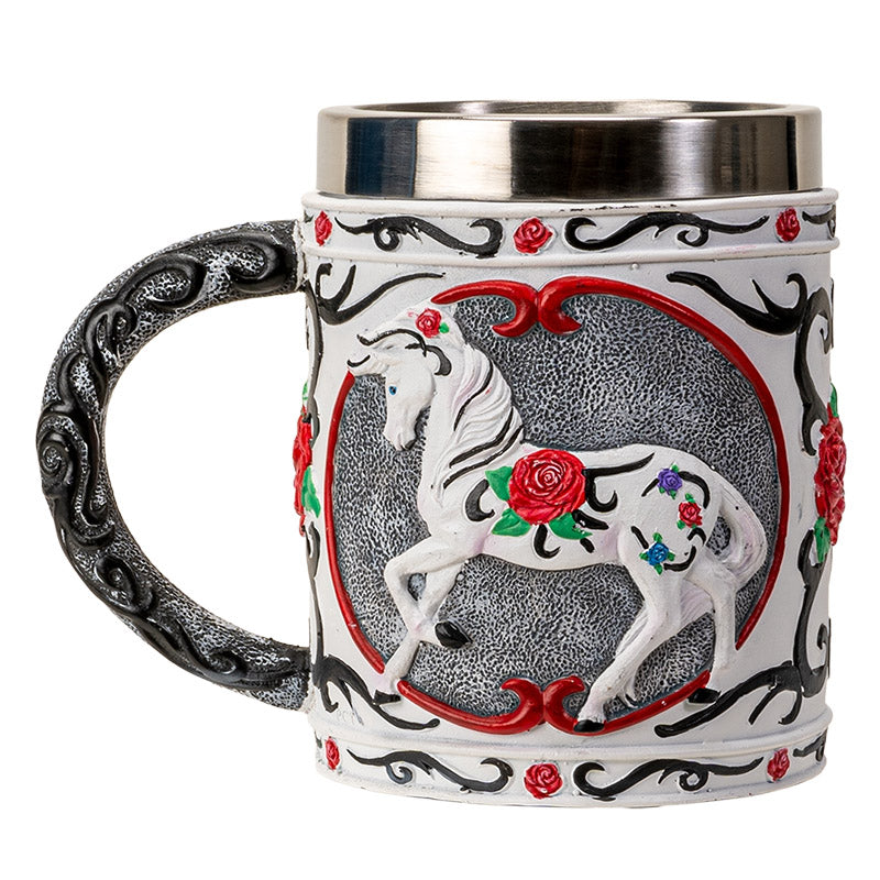 The Trail Of Painted Ponies Tribal Rose Thorny Valentines Horse Tankard Mug