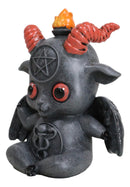 Wicca Occult Pentagram Baphy The Sabbatic Baby Goat Baphomet Meditation Figurine