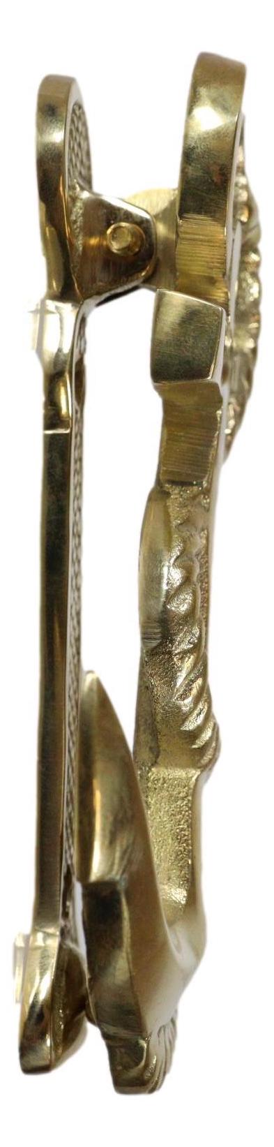 Brass Metal Golden Marine Nautical Sailor Ship Anchor Door Knocker Sculpture