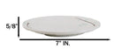 Set Of 6 Yukino Hana Snowflakes Melamine Appetizer Dessert Salad Round Plates 7"