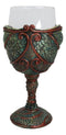 Mystical Horus Wedjat Gaze Eye Of The Dragon Scales Wine Glass Goblet Chalice