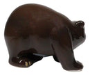Rustic Forest Black Bear With Grizzly Bear Ceramic Salt And Pepper Shakers Set